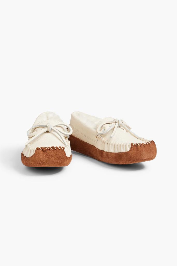 AUSTRALIA LUXE COLLECTIVE Bama shearling-lined pebbled-leather loafers