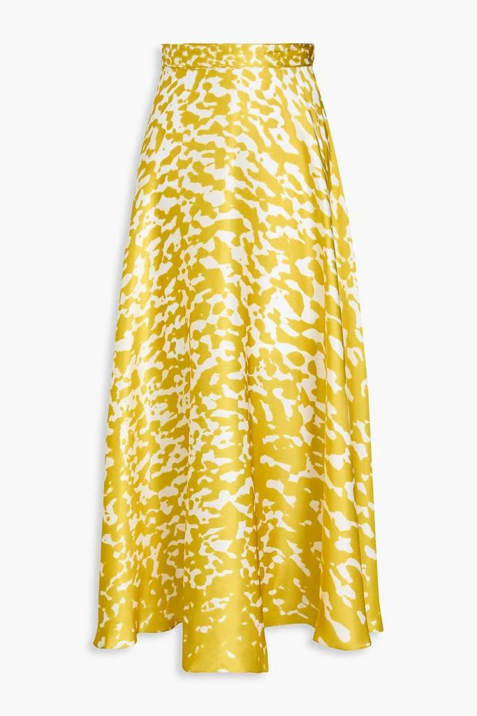 ROKSANDA Ameera printed silk-satin midi skirt 1