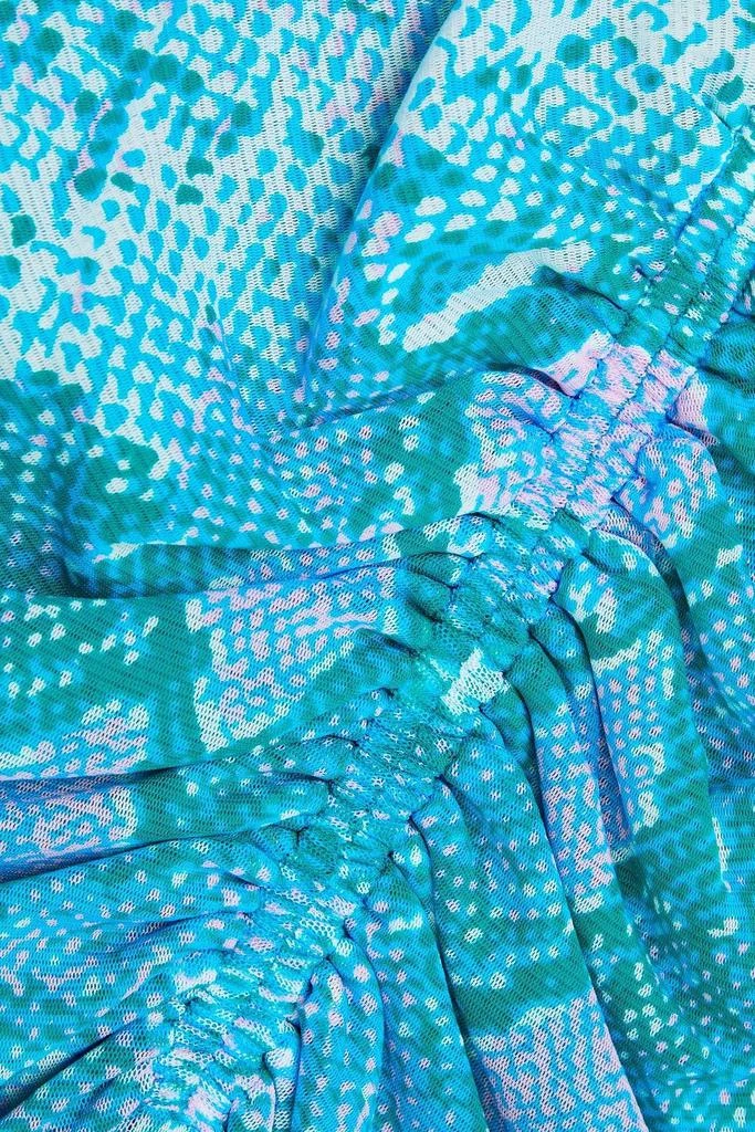 Diane von Furstenberg Koren reversible printed stretch-mesh dress 4