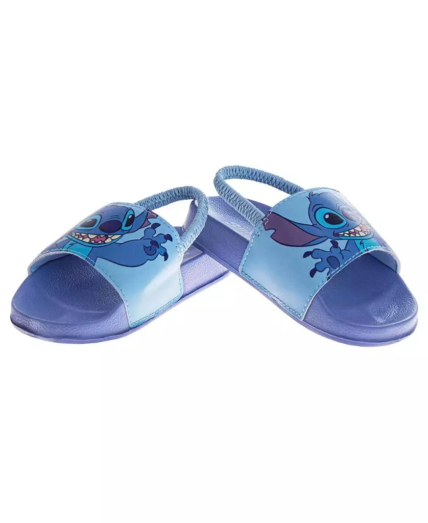 Disney Toddler Girls Stitch Dual Sizes Backstrap Slide Sandals 4