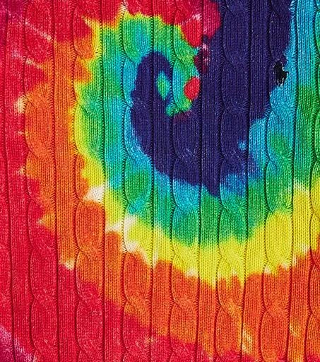 Ralph Lauren Tie-dye cable-knit cotton sweater 3