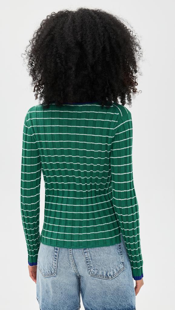 Alex Mill Cerise Ribbed Cardigan