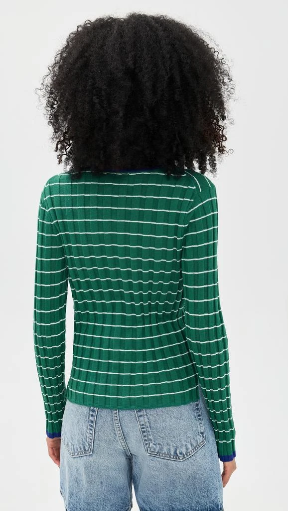 Alex Mill Cerise Ribbed Cardigan 2