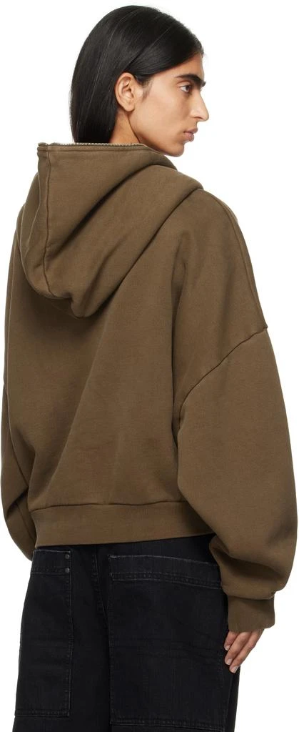 Entire Studios Brown Eternal Zip Hoodie 3