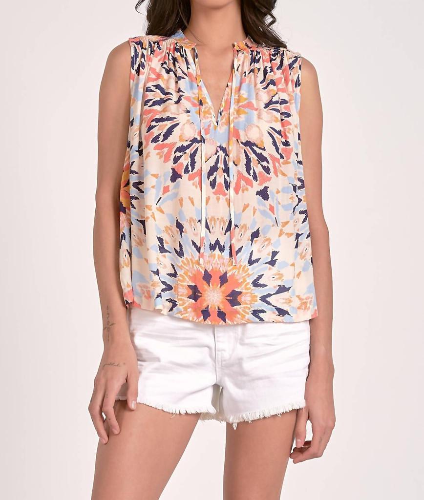 Elan Elan - Print Sleeveless Top
