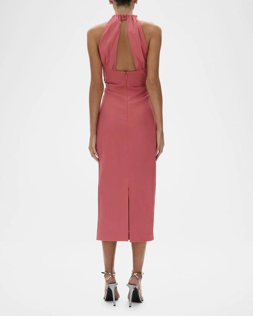 RACHEL GILBERT Lottie Bow Halter Midi Dress 3