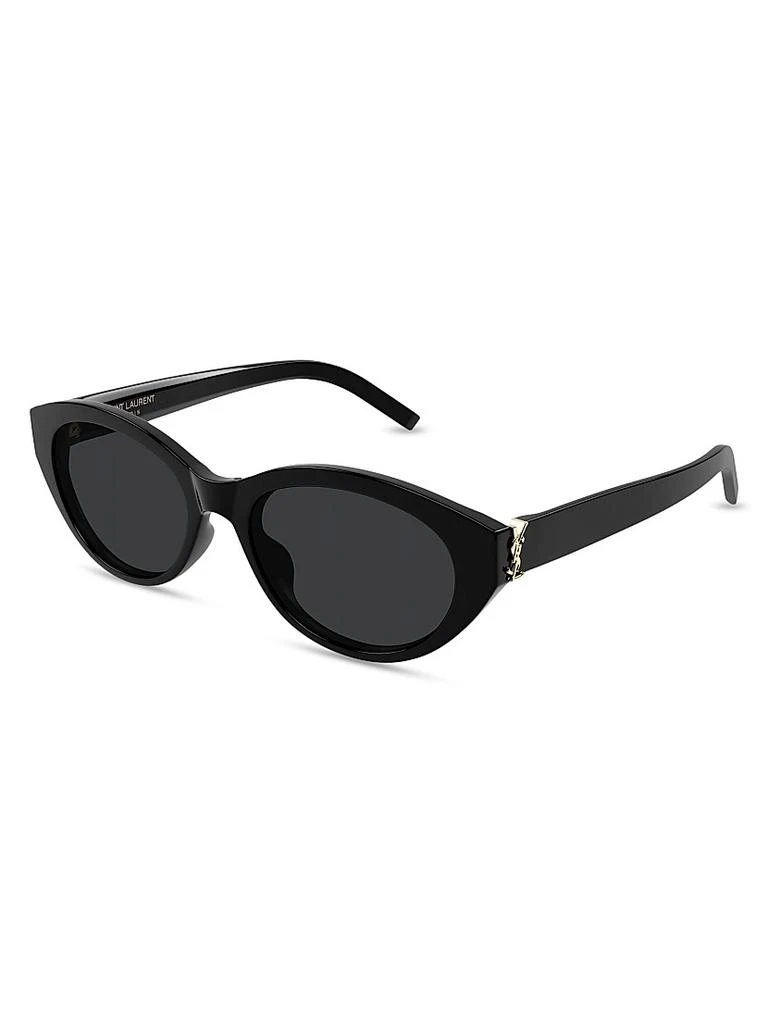 Yves Saint Laurent Monogram Hinge 54MM Round Sunglasses 1