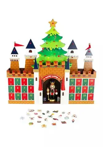 Northlight 20.5Inch Nutcracker Castle Christmas Advent Calendar Decoration 1