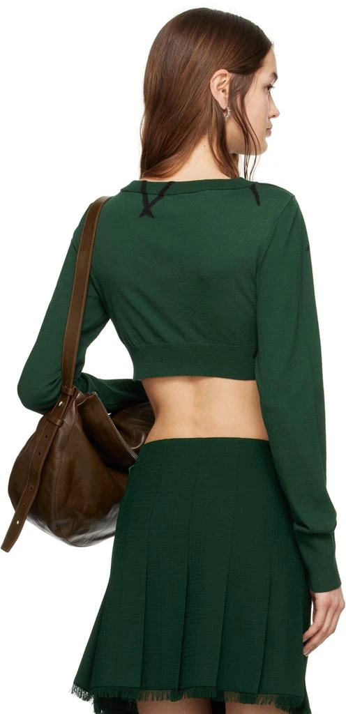 Burberry Green Argyle Sweater 3