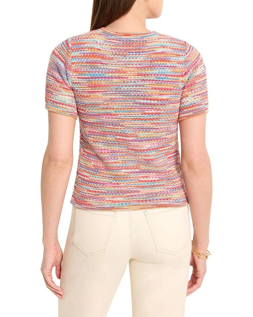 NIC+ZOE Spacedye Tuck Stitch Sweater Tee 3