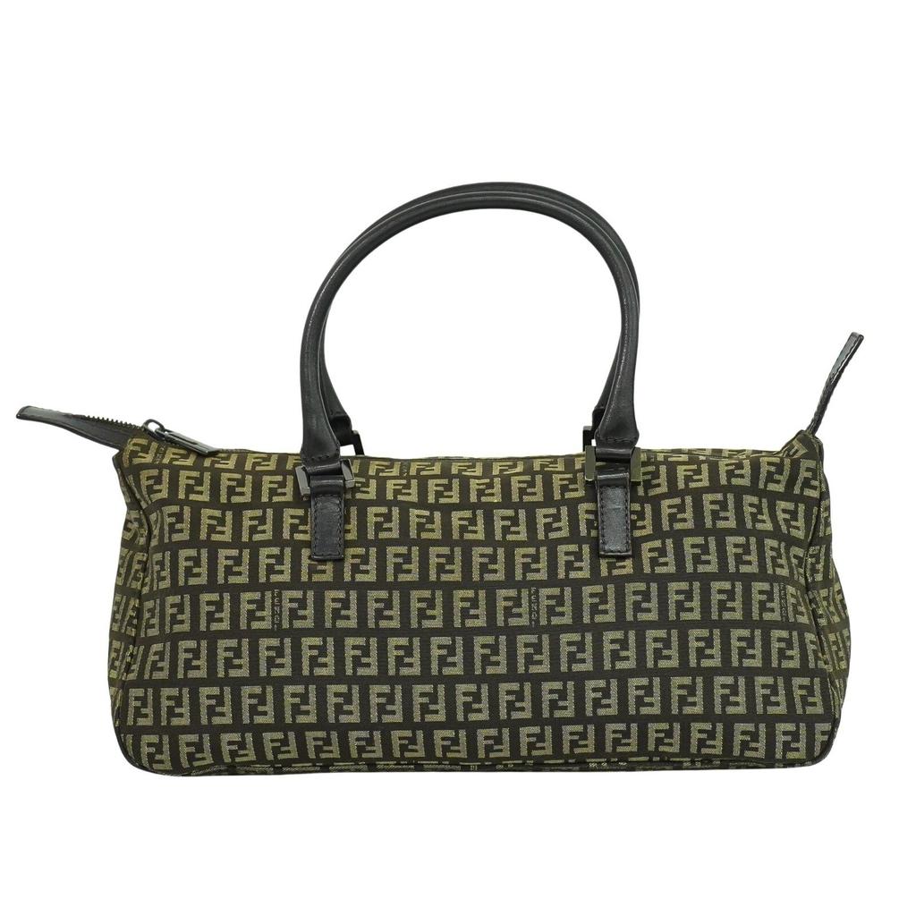 トートバッグ Fendi Roll Mini Tote Bag In Ff Jacquard And Raffia Fendi Fendi Roll FF Jacquard Small Tote Bag - Tote Bags