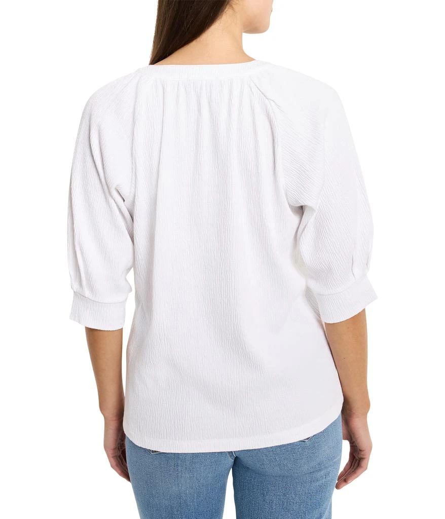 NIC+ZOE Petite Crinkle Knit Cafe Top 3