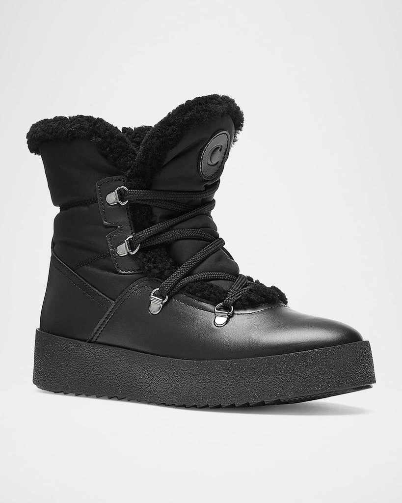 La Canadienne Eddie Nylon Shearling Lace-Up Winter Boots 3