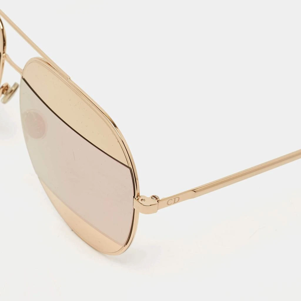 Dior Gold/Grey Mirrored 0000J Split1 Aviator Sunglasses – On  display picture 2
