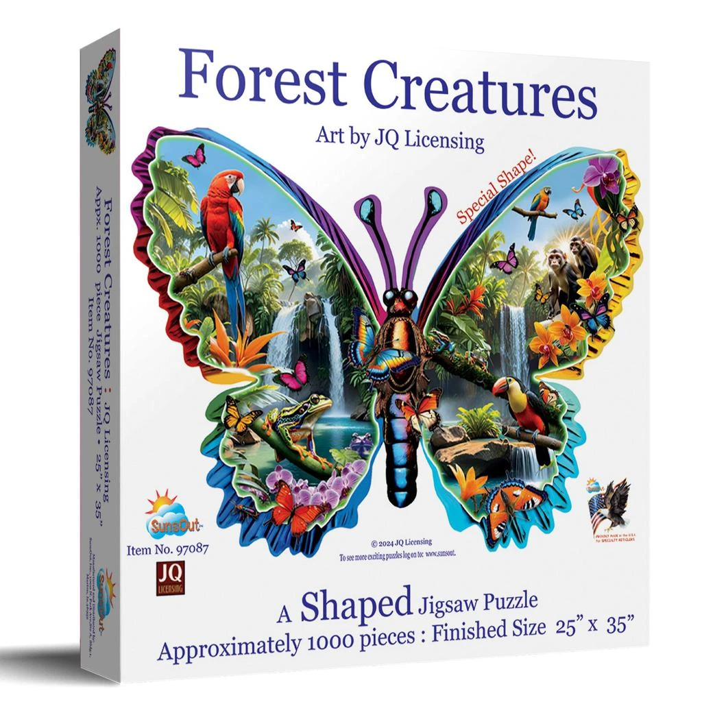 SunsOut Forest Creatures 1000 piece Jigsaw Puzzle for Adults Special ...