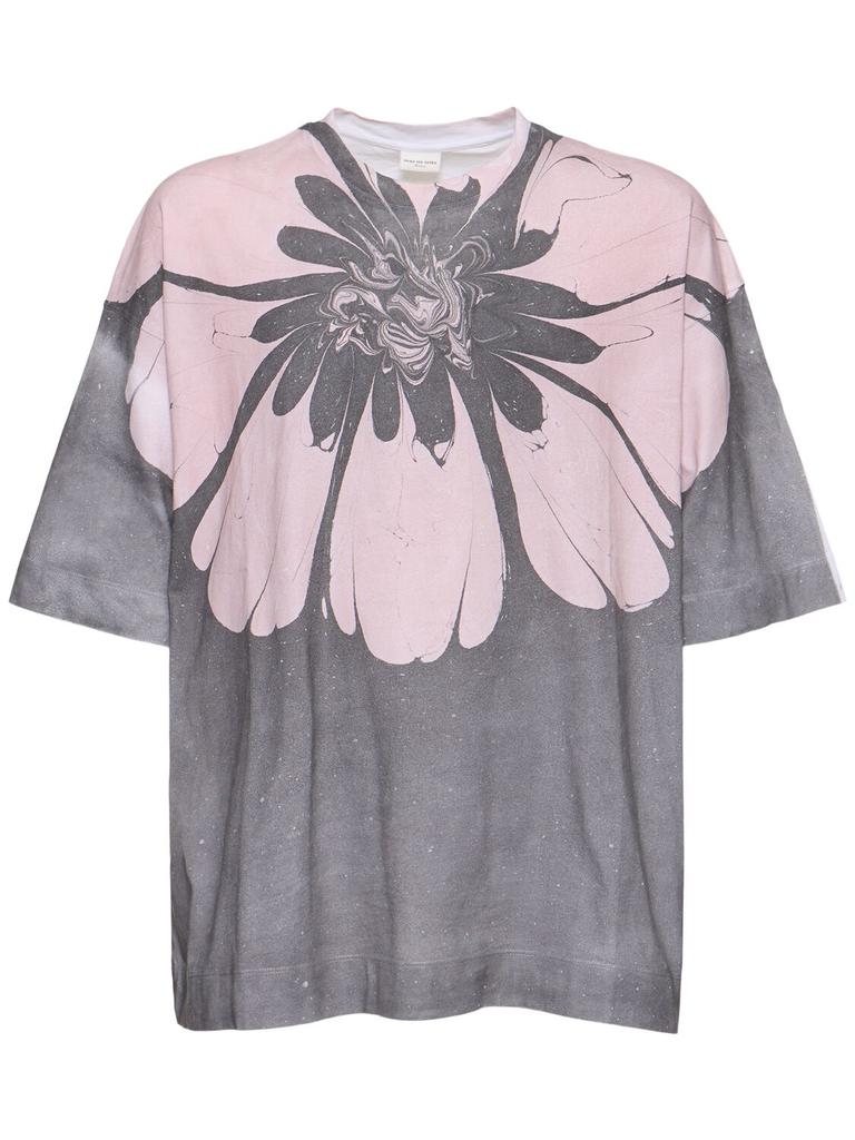 Dries Van Noten Hen Printed Cotton T-shirt