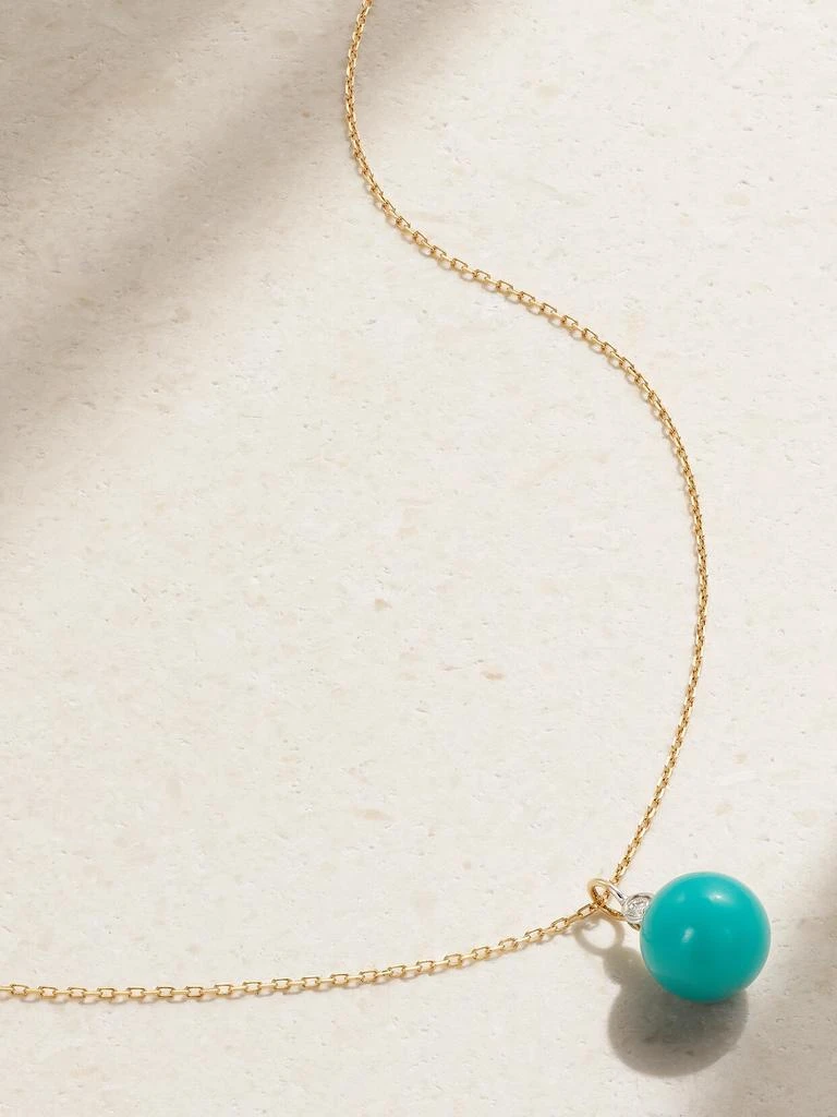 MATEO 14k 黄金、绿松石、钻石项链