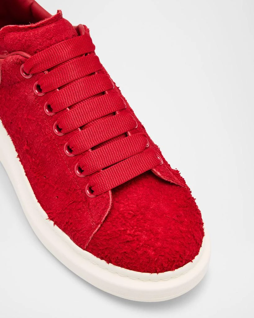 Alexander McQueen Men's Larry Suede Oversized Low-Top Sneakers 4