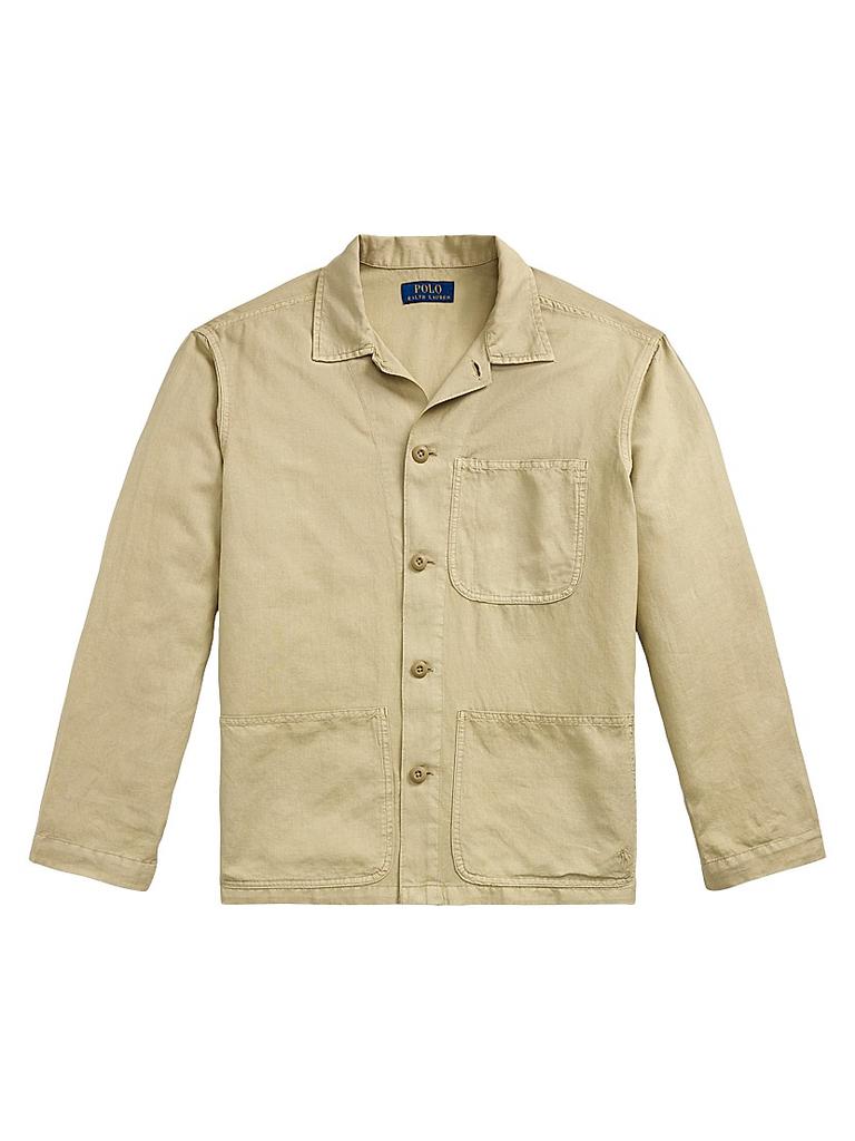 Ralph Lauren Logo-Embroidered Linen-Cotton Overshirt