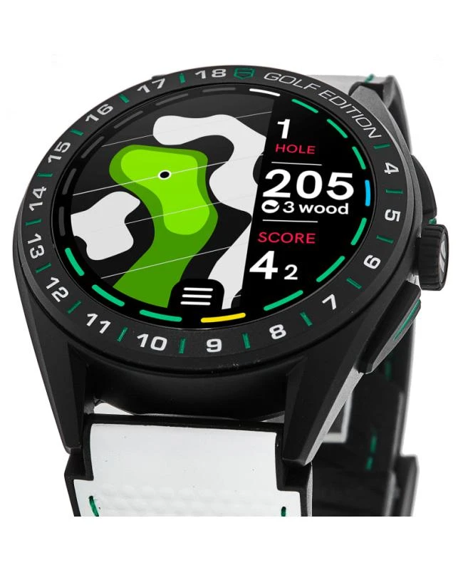 TAG Heuer Tag Heuer Connected Calibre E4 - 45mm Special Edition Golf Rubber Strap Men's Watch SBR8A81.EB0251 2
