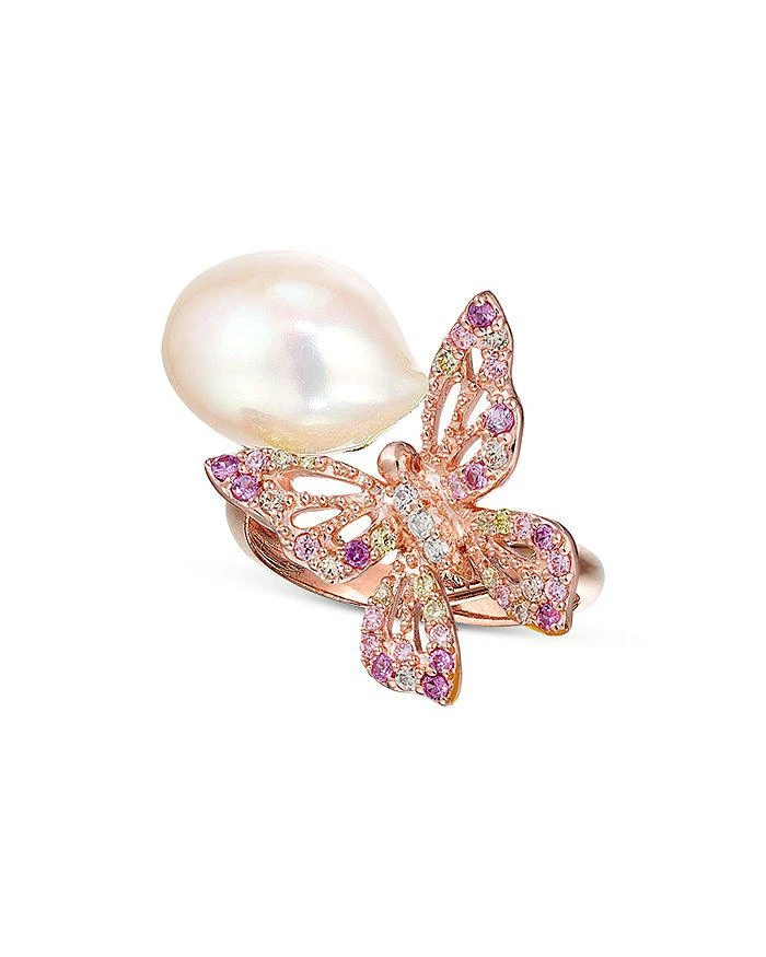 Anabela Chan Butterfly Orchard Pink Cultured Freshwater Pearl
Simulated Stone Ring