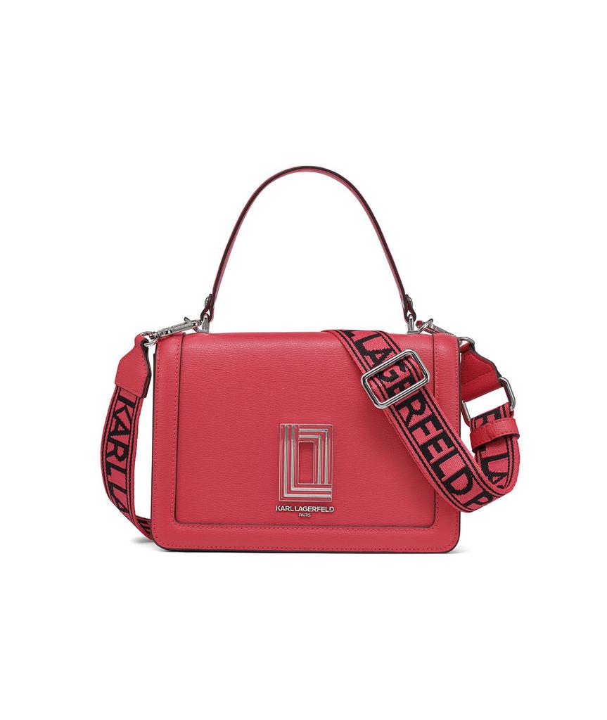 Karl Lagerfeld Paris SIMONE LEATHER FLAP CROSSBODY