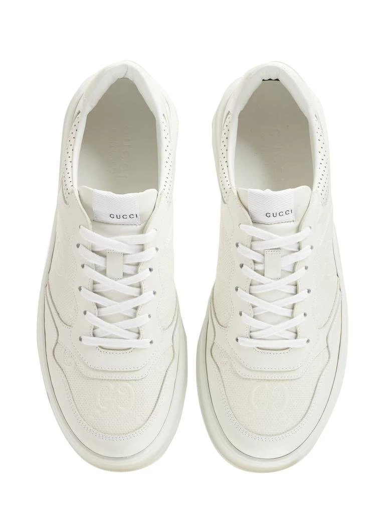 GUCCI Gg Embossed Leather Sneakers 4