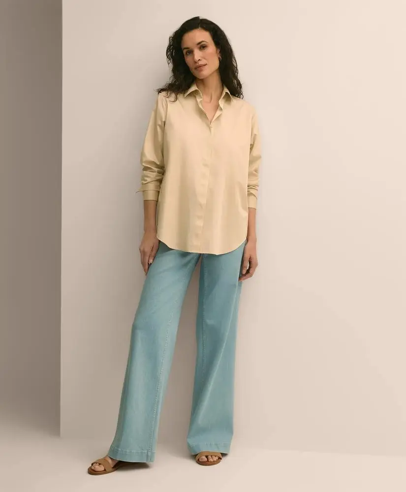 Brooks Brothers Supima® Cotton Sateen Relaxed Shirt 2