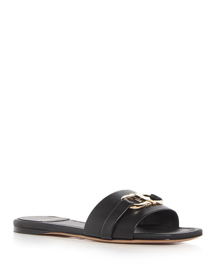 Salvatore Ferragamo Women's Leah Double Gancini Slide Sandals 1