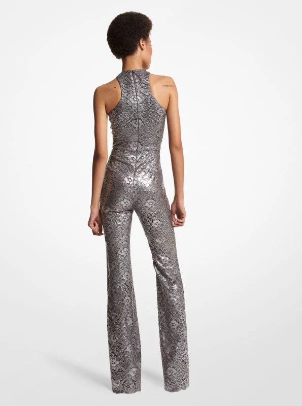 Michael Kors Floral Laminated Lace Jumpsuit 2