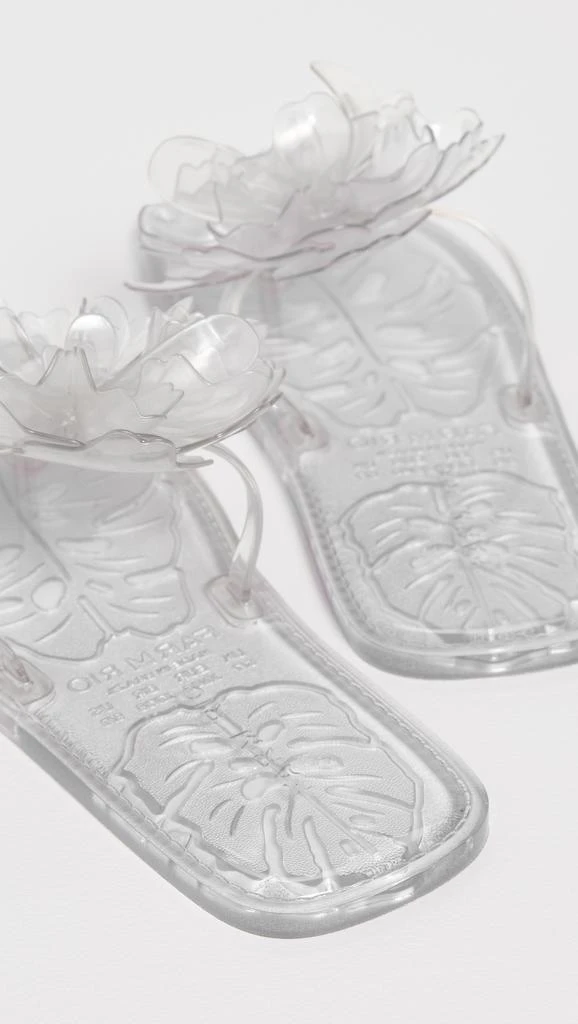 Farm Rio Flower Jelly Flat Sandals 4