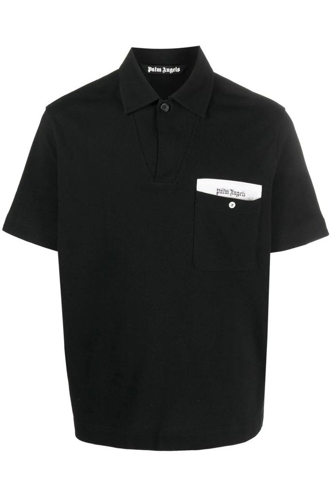 undefined Sartorial Tape Button Polo Black