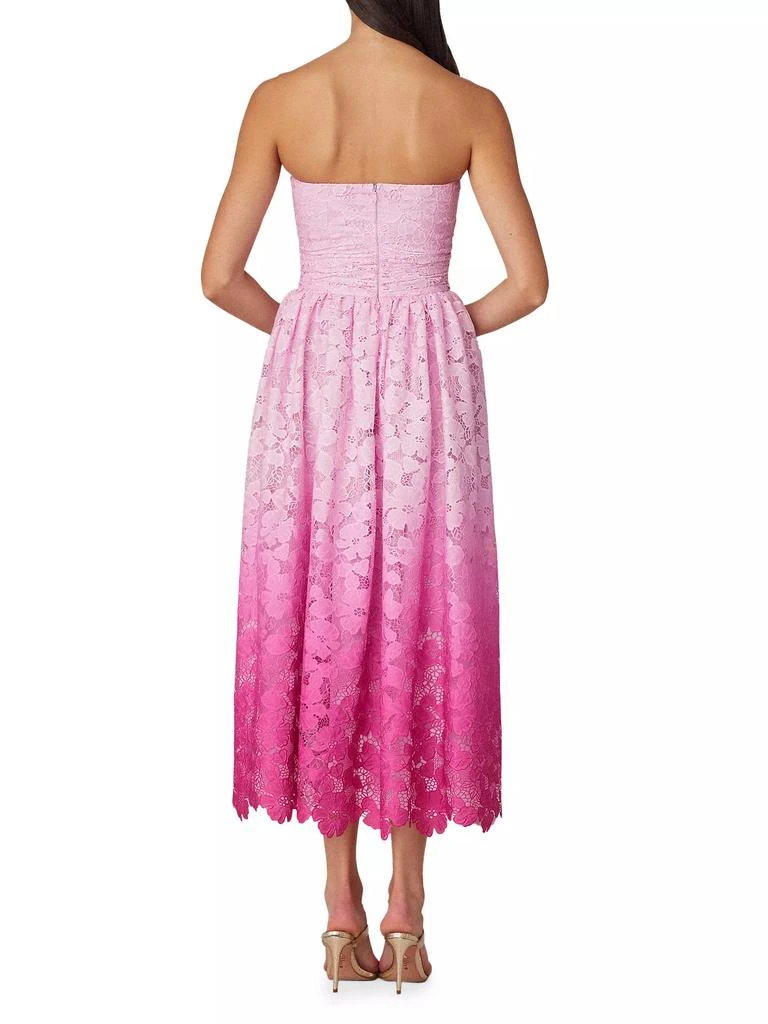 Shoshanna Tulip Ombré Floral Lace Midi-Dress 3