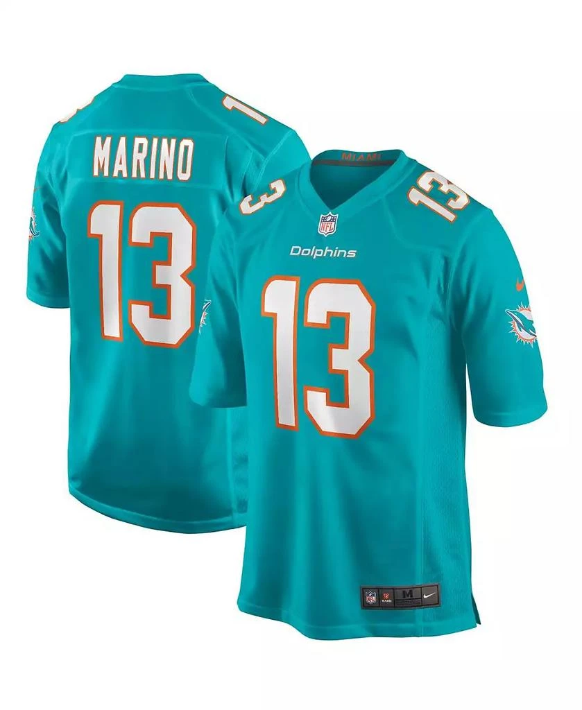 NIKE Men's Dan Marino Aqua Miami Dolphins Game Retired Player Jersey 1