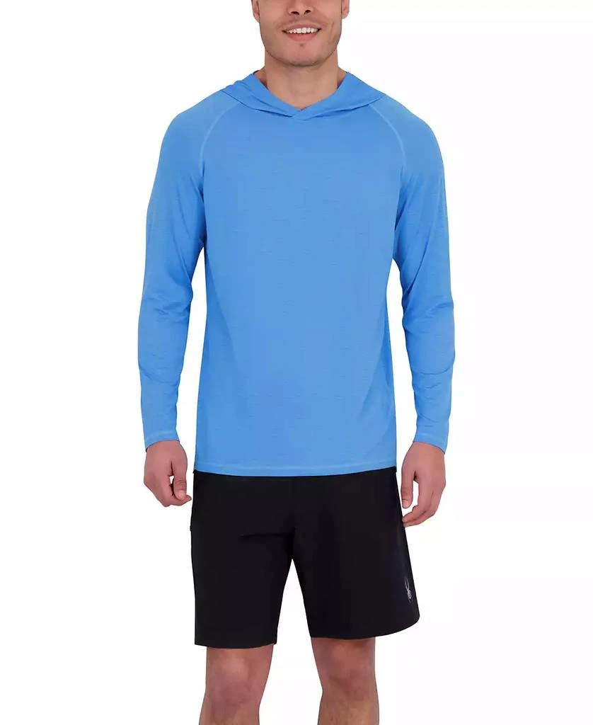Spyder Men's Long Sleeve Shadow Stripe Rashguard Swim Hoodie 6