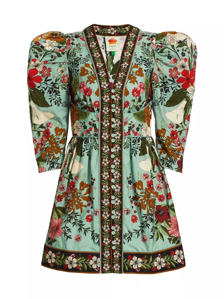 Farm Rio Beauty Bouquet Floral Minidress 1