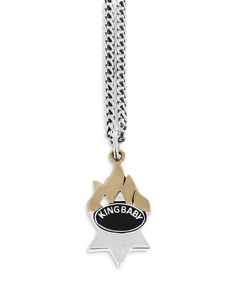 King Baby Sterling Silver Star of David Necklace, 24" 2