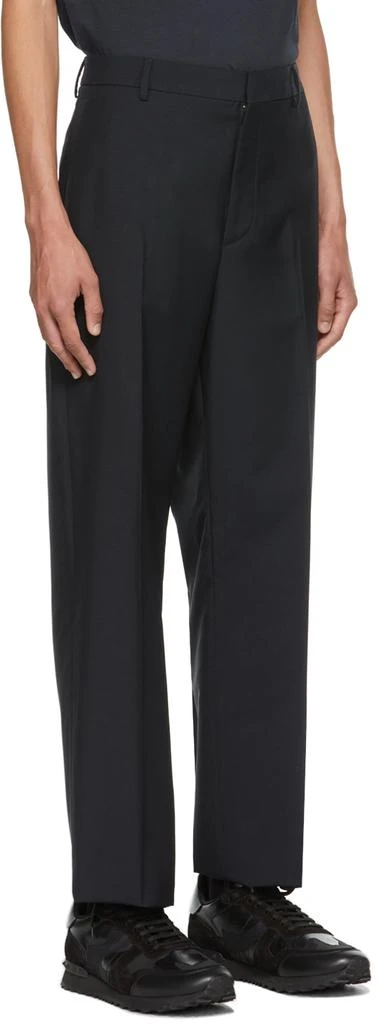 Valentino Navy Mohair & Wool Trousers 2