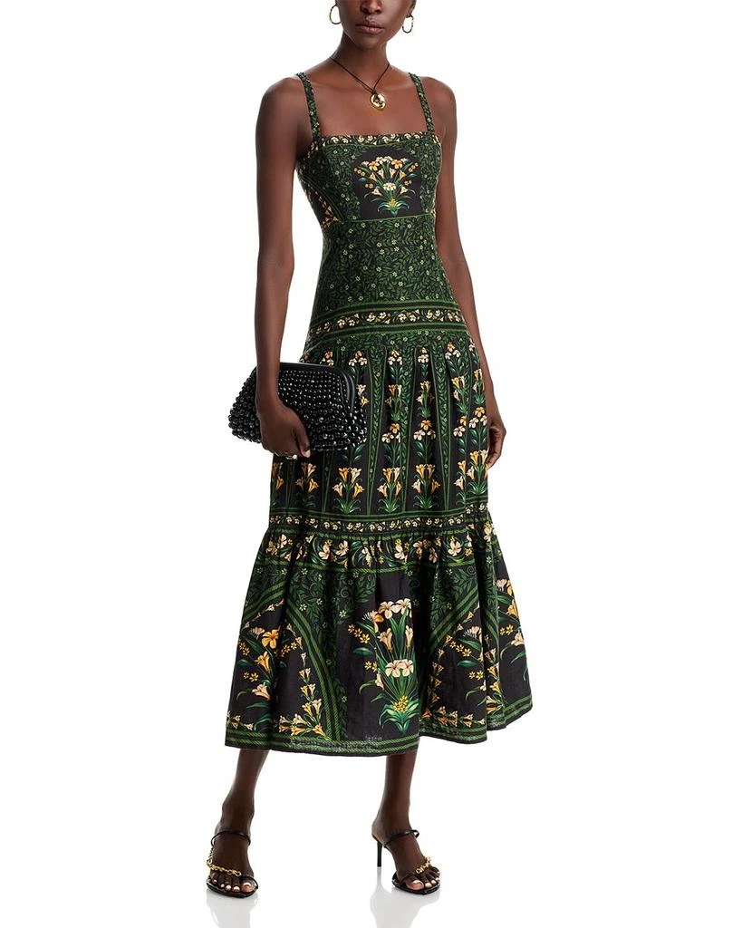 Farm Rio Flowers Arch Sleeveless Maxi Dress 3