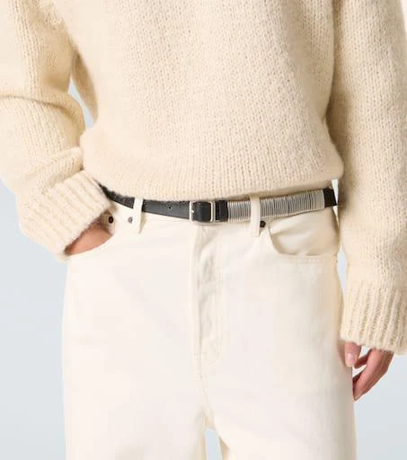 Jil Sander Embellished leather belt 2