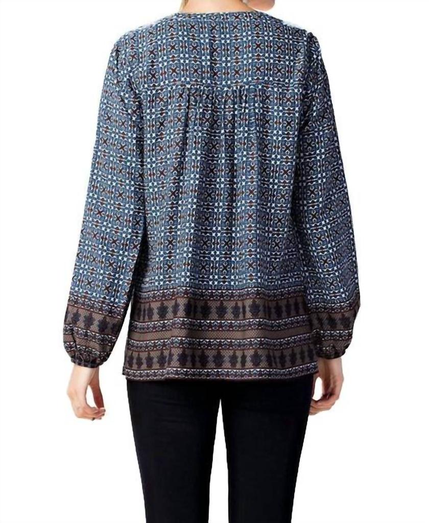 Kori Kori - Border Print Lace Top
