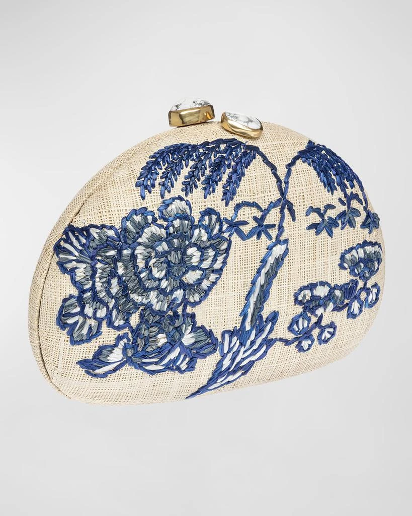 Rafe Berna Chinoiserie Embroidered Clutch Bag 5