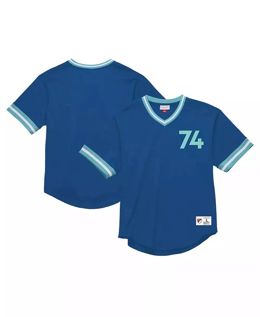 Mitchell & Ness Men's Blue Seattle Sounders FC Mesh Fashion Jersey 1