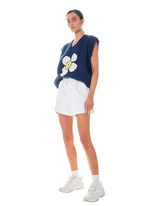 Grey Lab Lab Daisy Jacquard Knit Sweater Vest 3