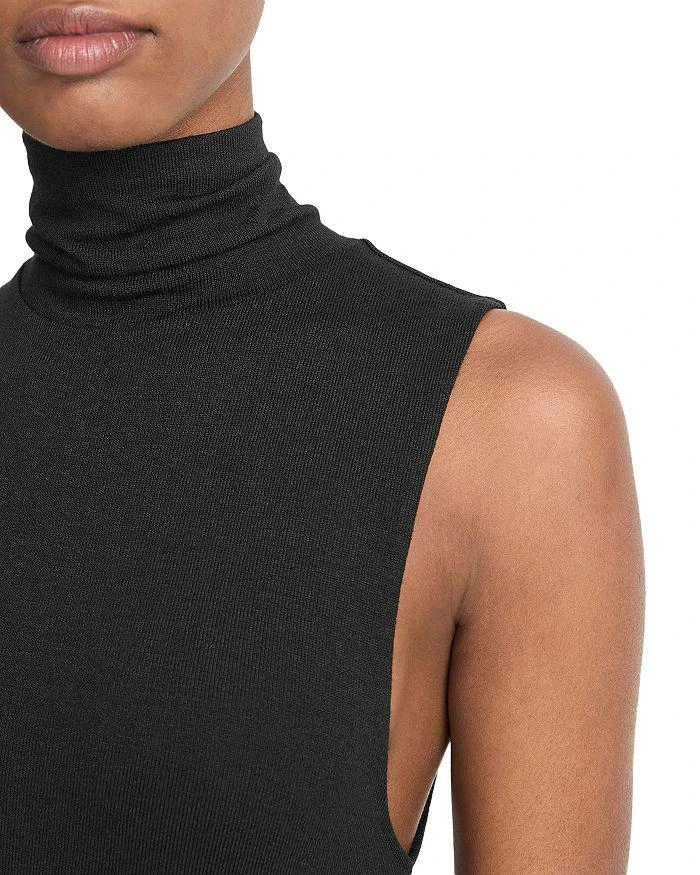 vince turtleneck midi dress VINCE Sleeveless Turtleneck Midi Dress in