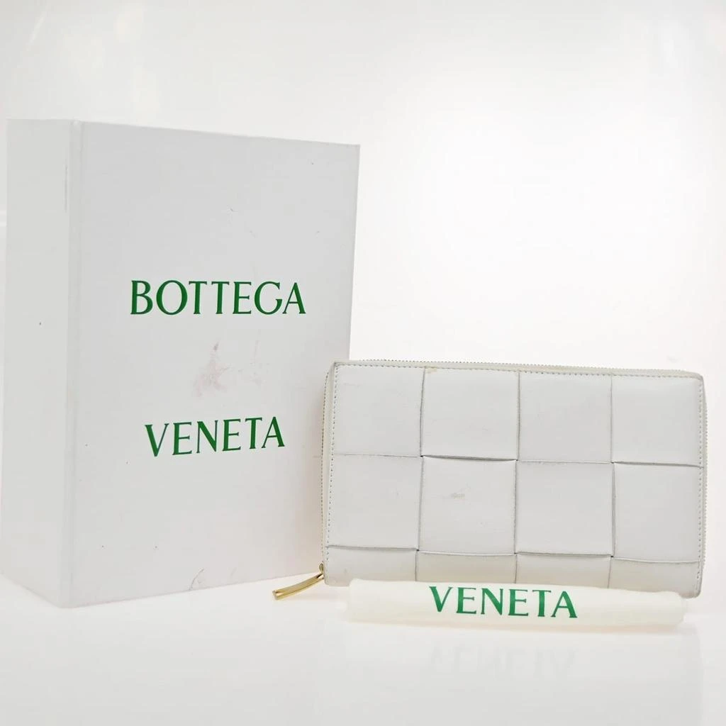Bottega Veneta Cassette Zip Around Wallet Maxi Intrecciato Leather Leather Wallets Accessory (Pre-Owned)