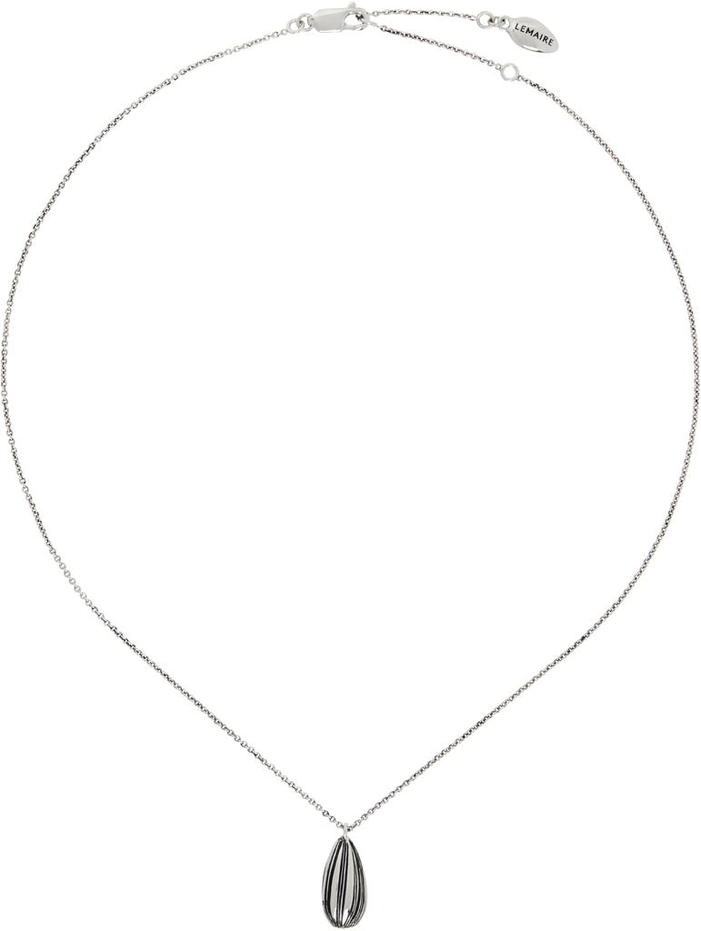 LEMAIRE Silver Rattle Cat Eye Bolo Tie Necklace - JEWELRY