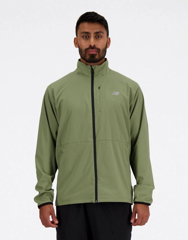 New Balance New Balance Stretch woven jacket in green 4