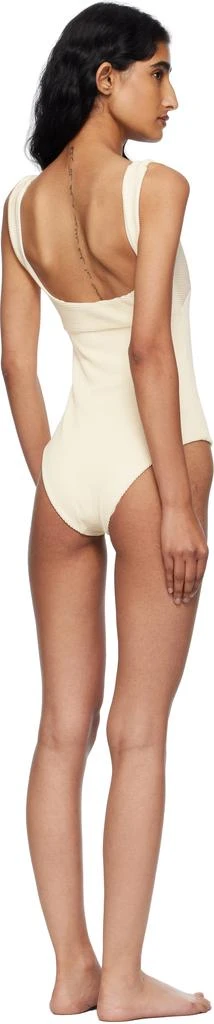 Haight Beige Ribbed Gabi Swimsuit 3