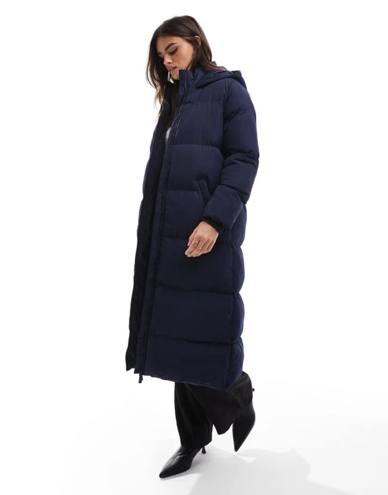 French Connection French Connection premium maxi puffer coat in midnight navy 1